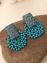 1 Pair Handmade Minimalist Wooden Beaded Disc