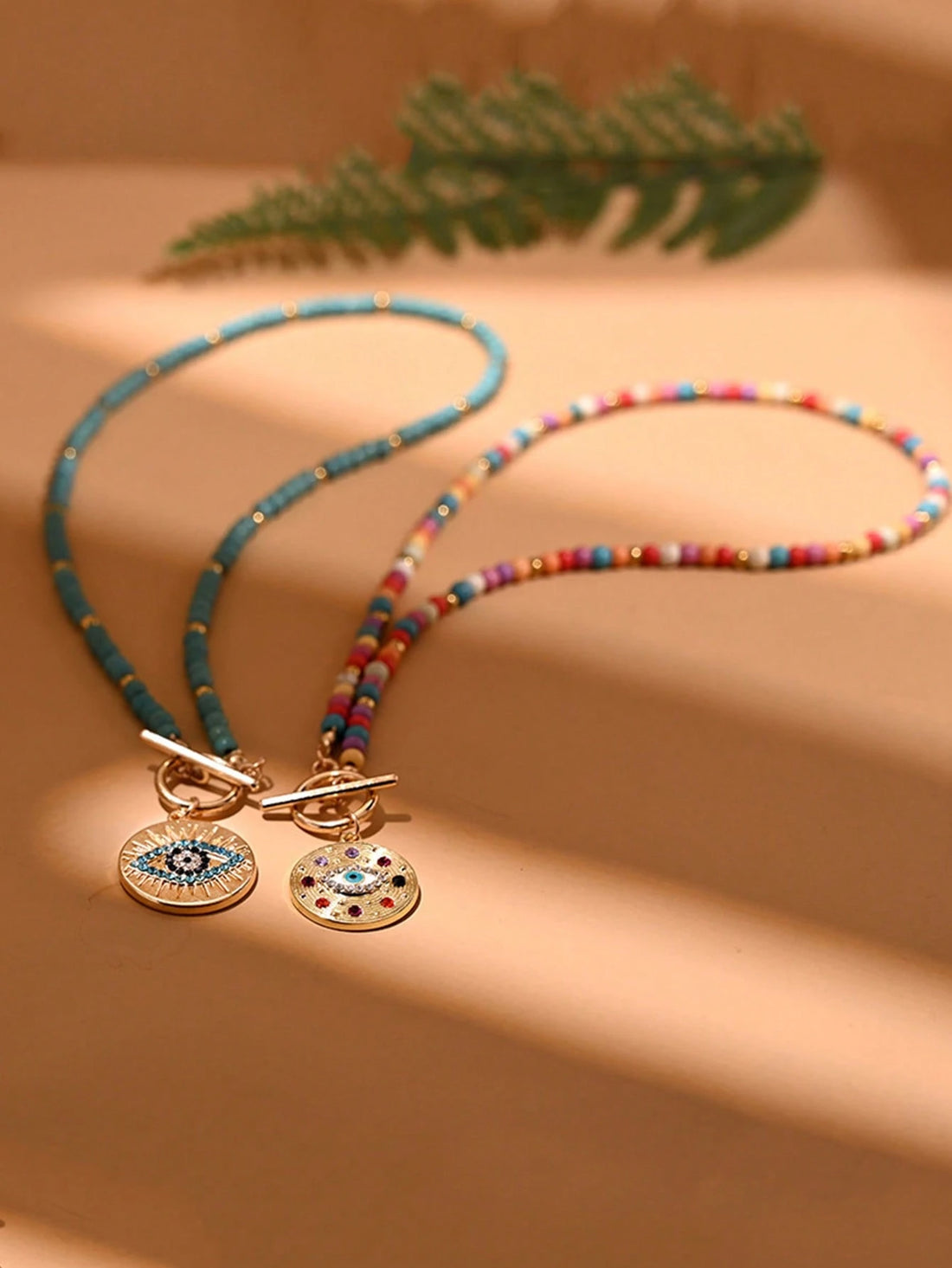 1pc Colorful Artificial Turquoise Necklace