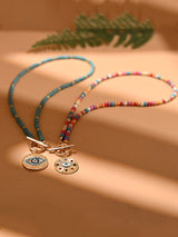 1pc Colorful Artificial Turquoise Necklace