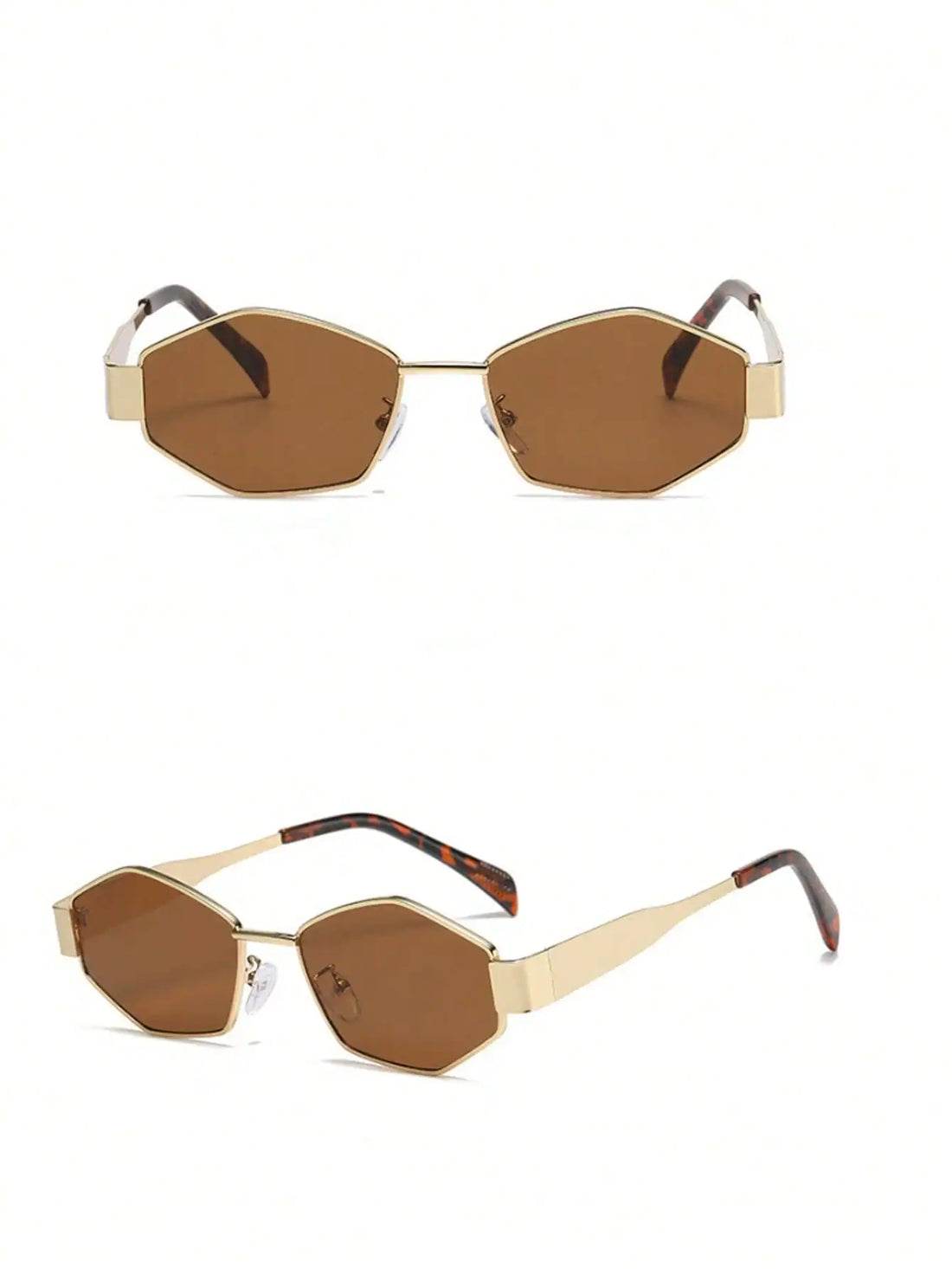 SHEIN Rhombus Metal Small Frame Y2K Fashion Fashion Glasses