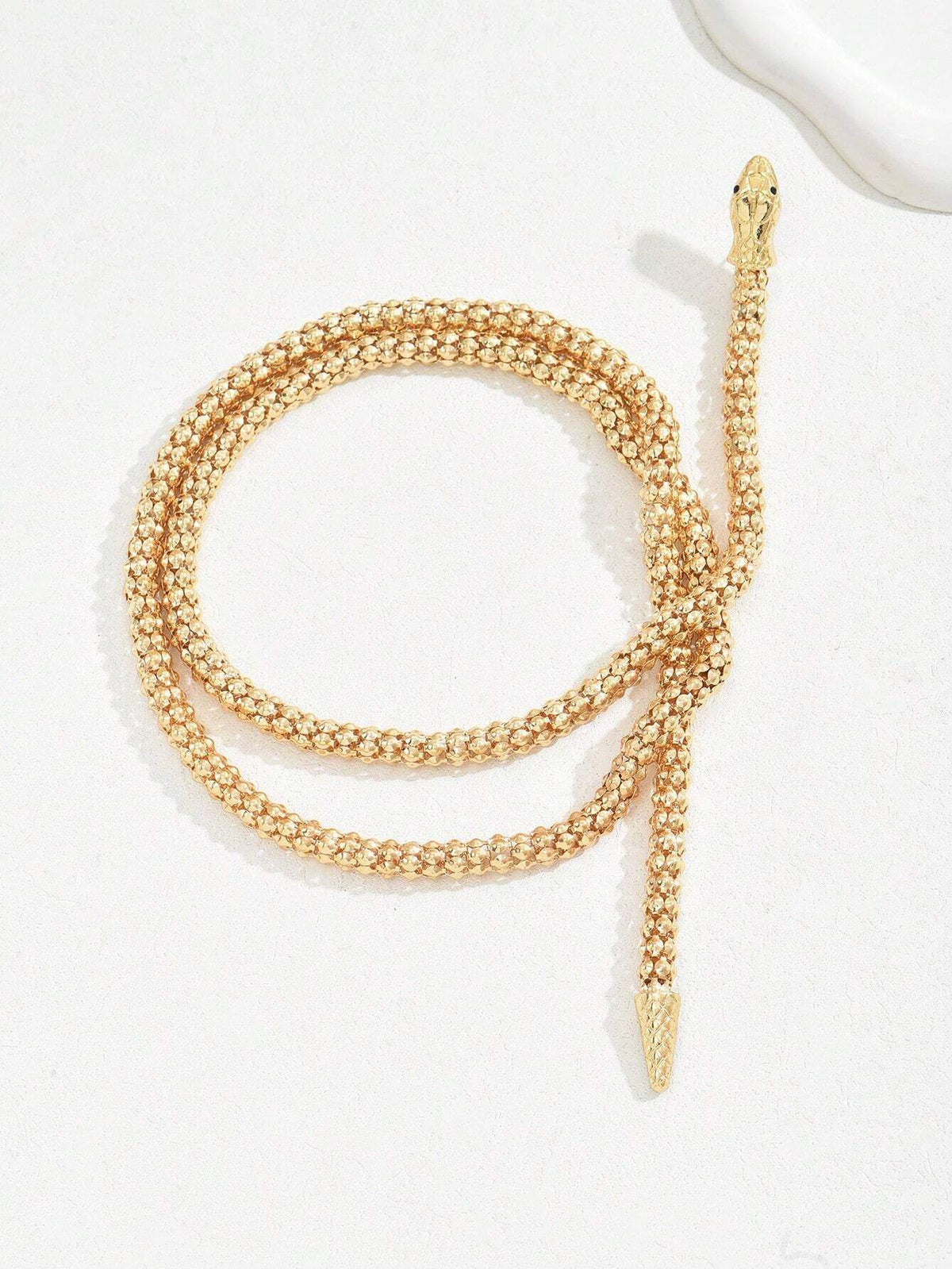 SHEIN Retro Punk Style Snake Wrap Around Earrings Necklace Set