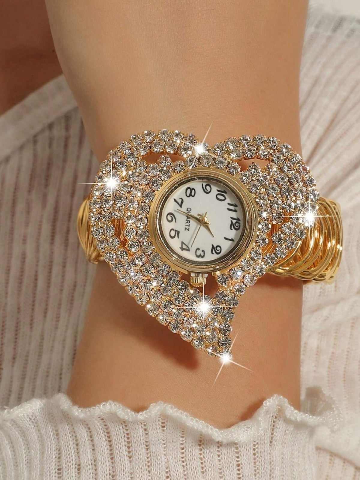 SHEIN Fashionable Quartz Bracelet Watch