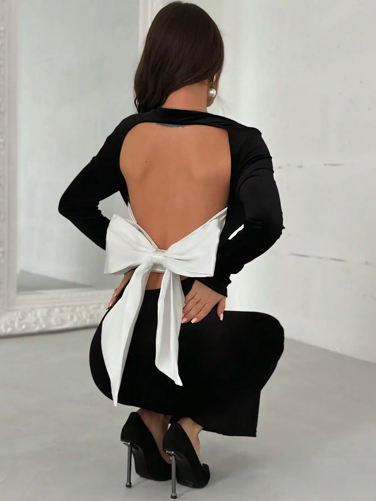 SHEIN Privé Ladies Spring Summer Elegant Romantic Dress