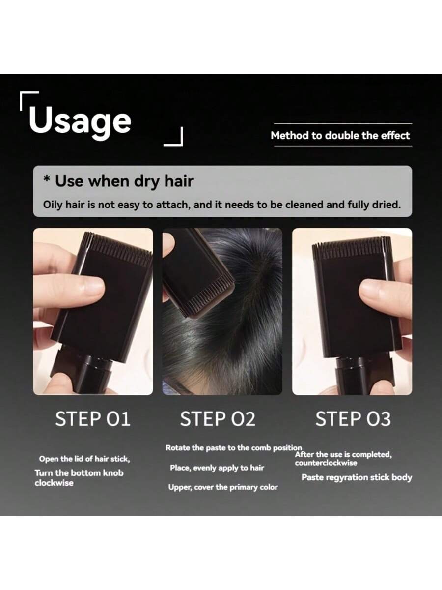 SHEIN 20g Temporary Hair Dye Stick For Adults, Dry Hair