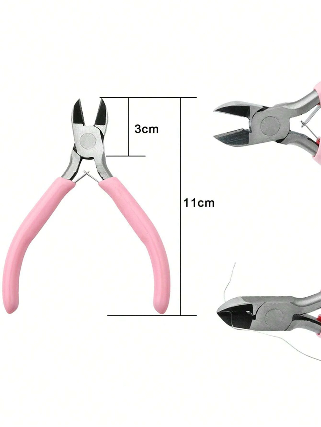 SHEIN 3-Piece Stainless Steel Manicure Tool Kit with Nail Clipper