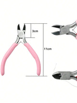 SHEIN 3-Piece Stainless Steel Manicure Tool Kit with Nail Clipper
