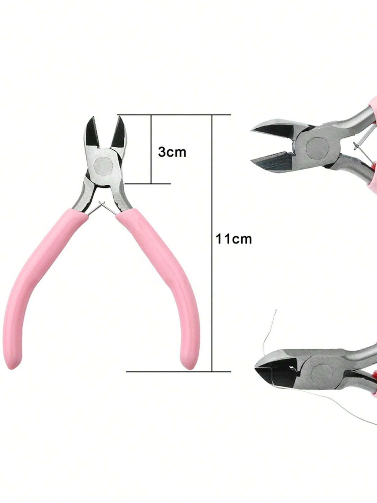 SHEIN 3-Piece Stainless Steel Manicure Tool Kit with Nail Clipper