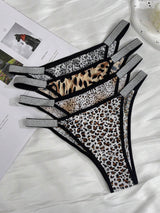 SHEIN 4 Pairs Multicolor Low Rise Contrast Binding Briefs