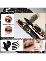 5D Silk Fiber Mascara Waterproof Thick Long-lasting Non-smearing Blue