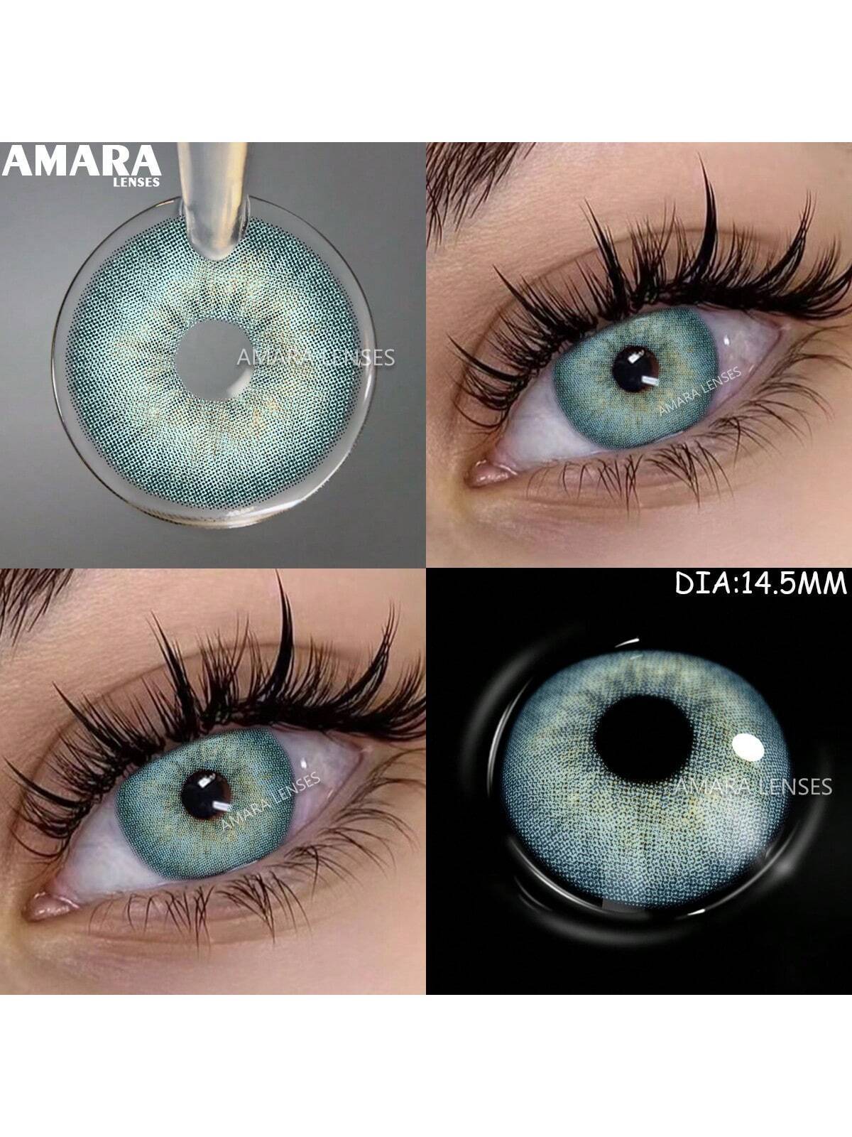 AMARA NEW Gray Colored Contact Lenses