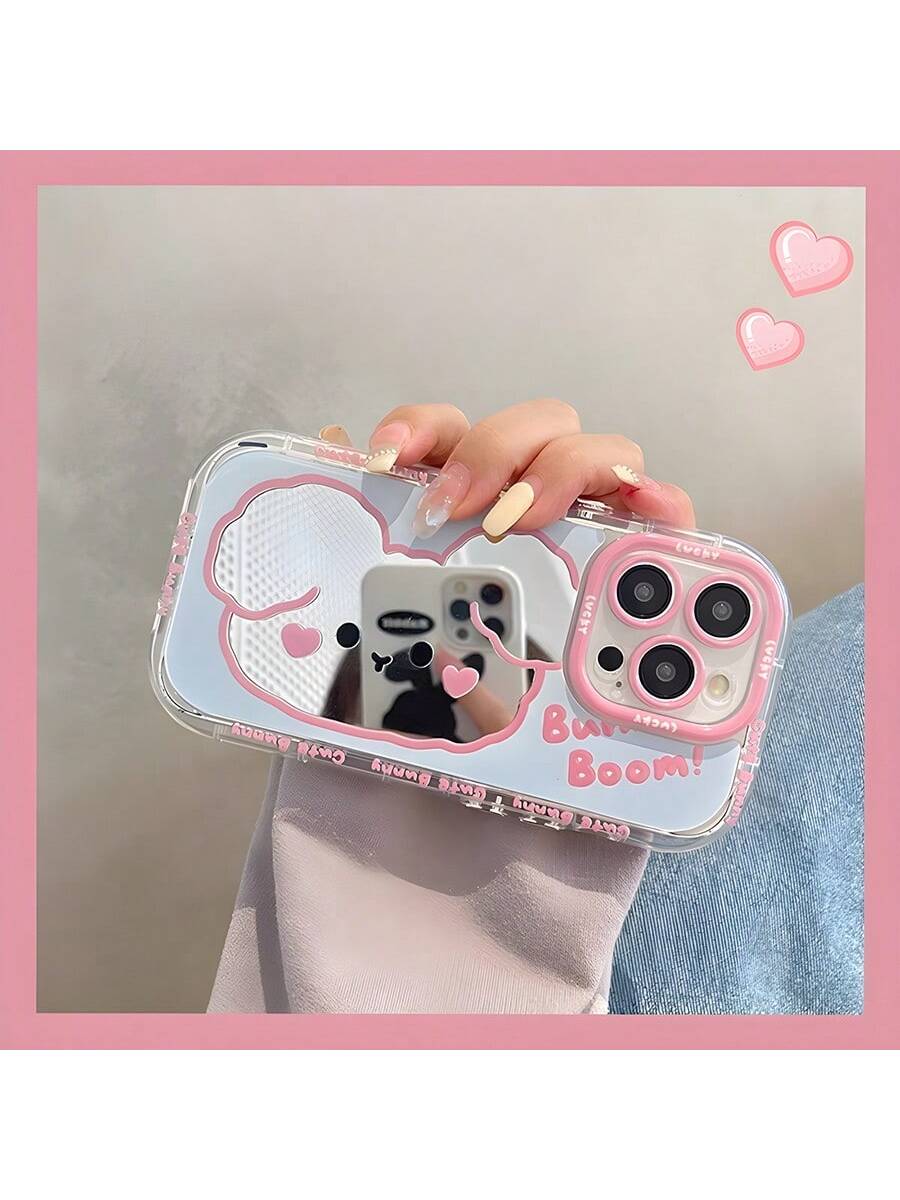 SHEIN Dog A Puppy Women Mirror Phone Case