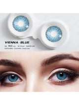 عدسات لاصقة ملونة أزرق سلسلة Vienna، زوج واحد – SHEIN EYESHARE