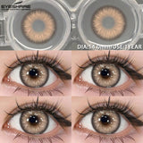 SHEIN Eyeshare Brown Yearly Color Contact Lenses, 1 Pair