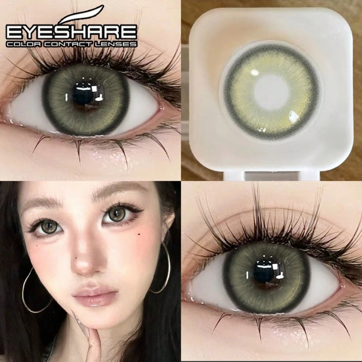 SHEIN Eyeshare Green 1-Day Disposable Soft Color Contact Lenses