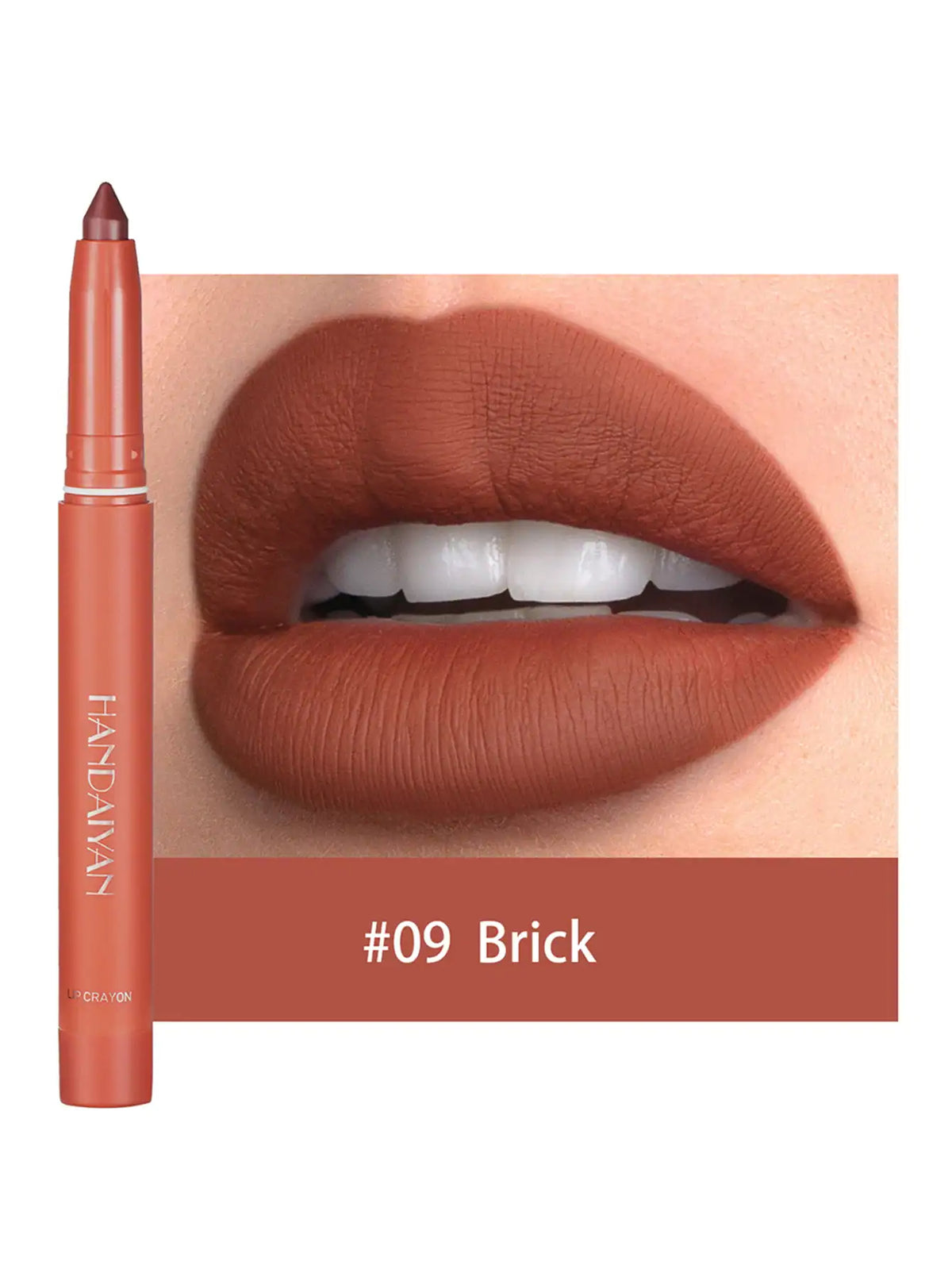 HANDAIYAN Matte Lip Liner Pencil, Smudge-Proof