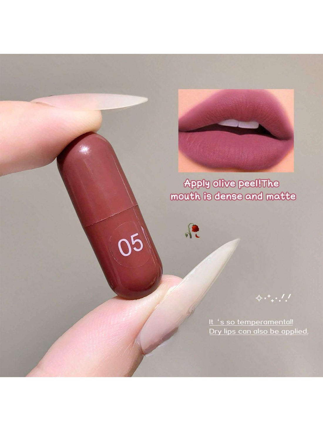 SHEIN Multicolor Mini Capsule Lip Balm Lipstick Set, 8 Pieces