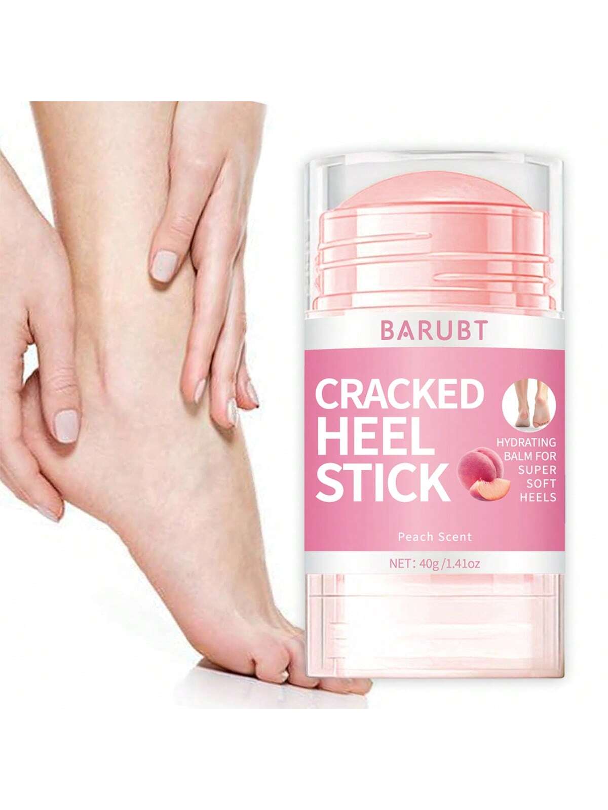 SHEIN Pink Peach-Scented Moisturizing Foot Cream for Dry Cracked Feet