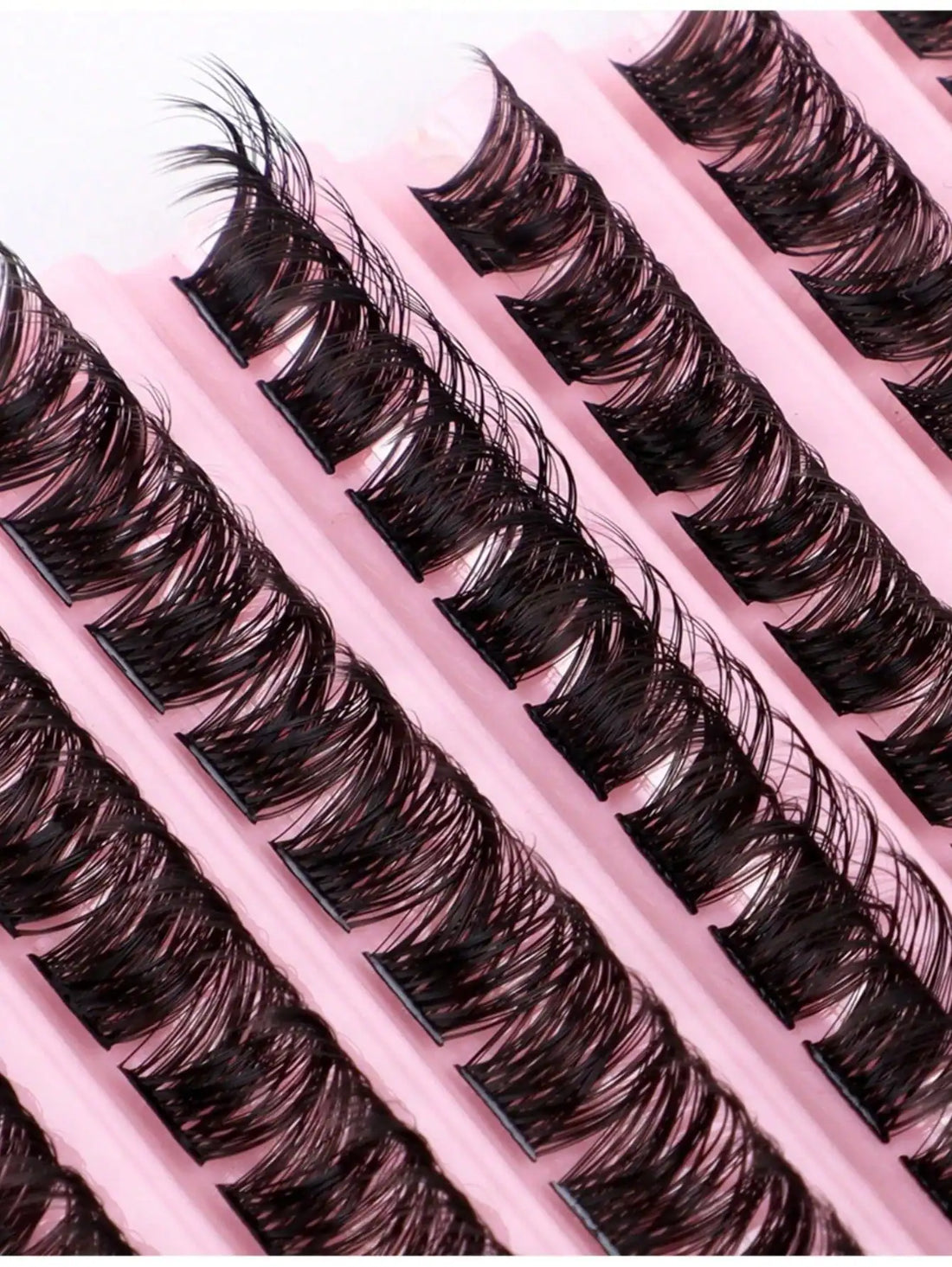 SHEIN 120PCS Individual Lash Clusters D Curl 8-16mm Wide Stem DIY Lash Clusters
