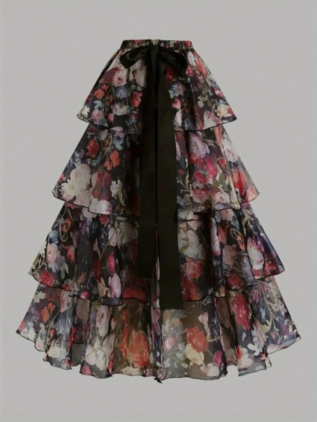 SHEIN Floral Print Sexy Party Satin Ribbon Sexy Fashion Romantic Party Style Spaghetti Strap