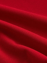 SHEIN MOD Red Gigot Sleeve Bow Tie Neck Sweetheart Mini Dress