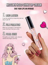 SHEIN Misslyn HOLO SHINE Moisturizing Lip Gloss Set, 3 Pcs