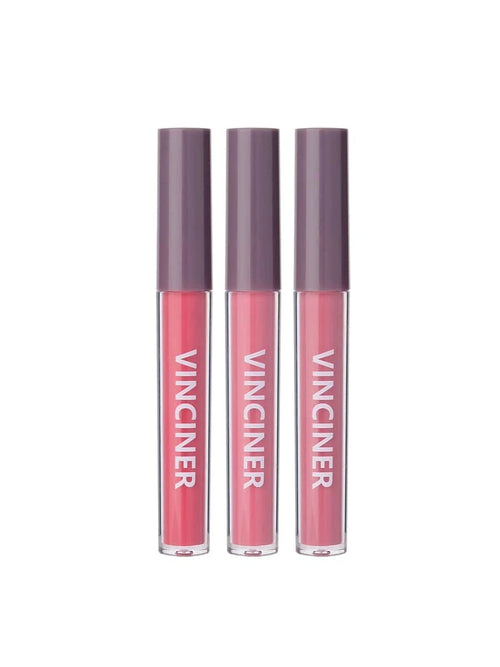 SHEIN Matte Liquid Lipstick Set, 3Pcs Mist Non-Stick Cup Moisturizing Long-Lasting Wear Lip Glaze Lip Gloss Lipstick Makeup Set 