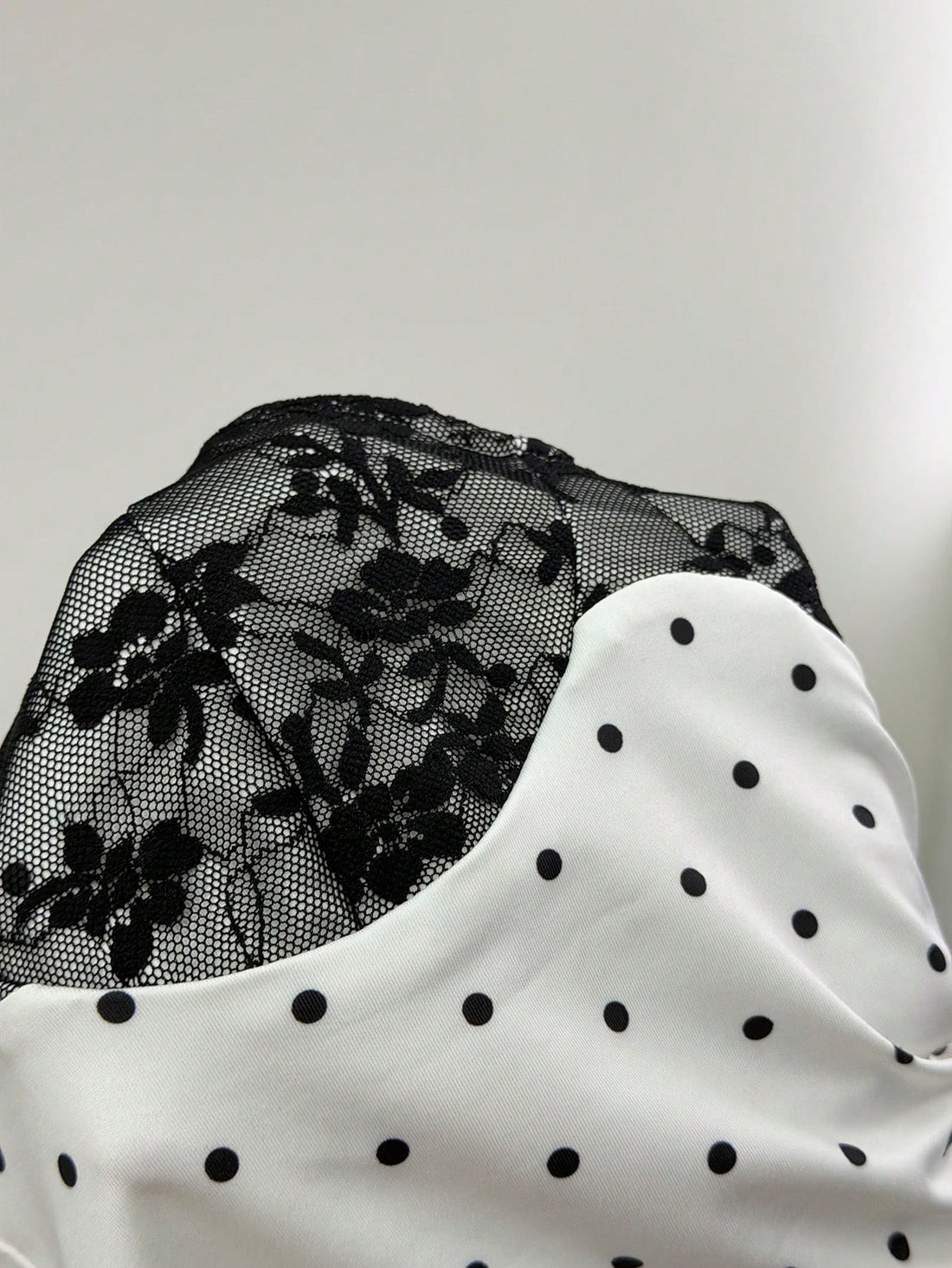SHEIN StreetHx Black White Lace Backless Crop Cami & Shorts Set
