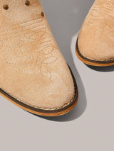 SHEIN Styleloop Apricot Studded Point Toe Chunky Heel Western Boots