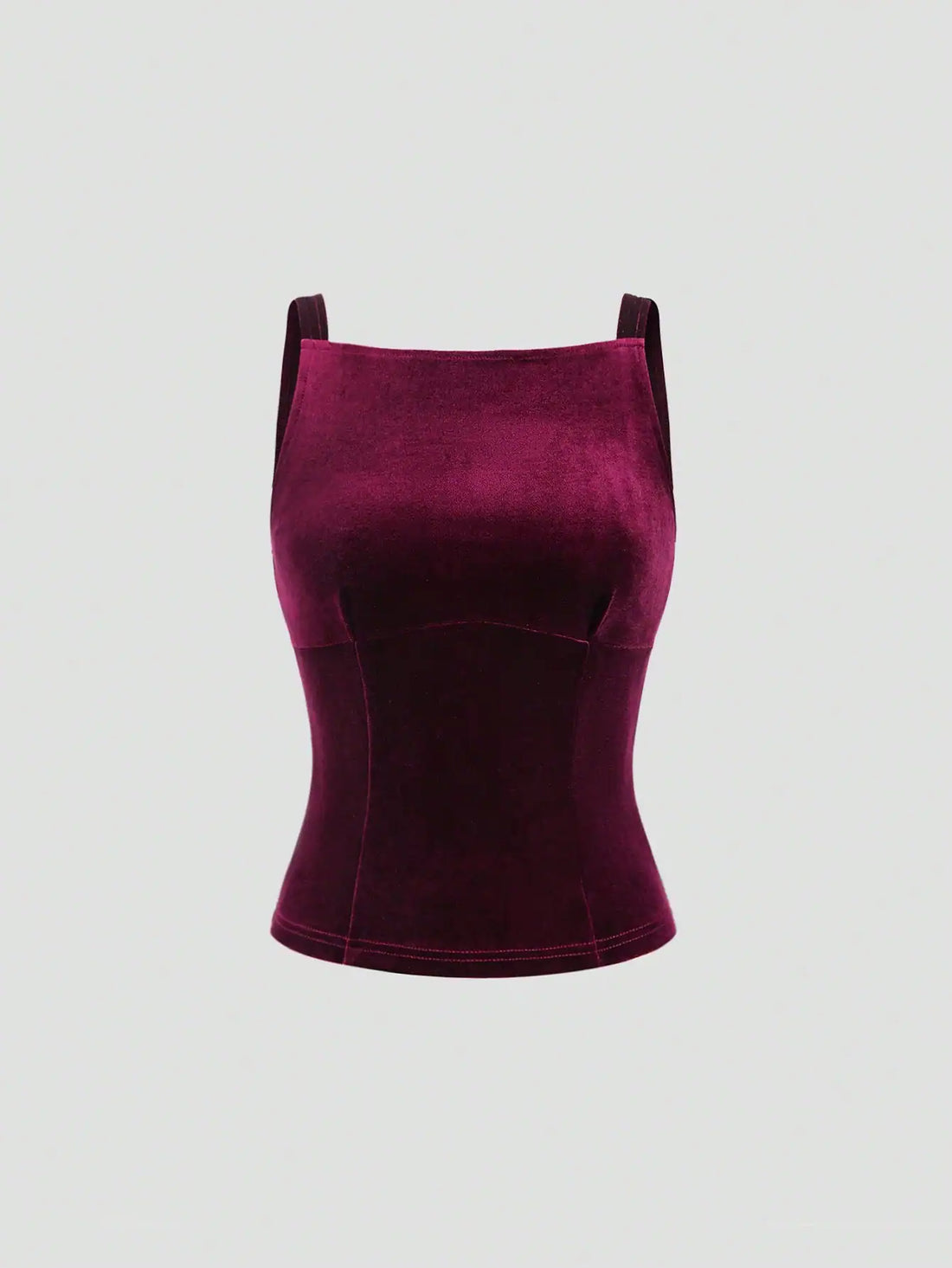 SHEIN Sweetra 1pc Women's Bowknot Back Sleeveless Purple Fashion Tank Top