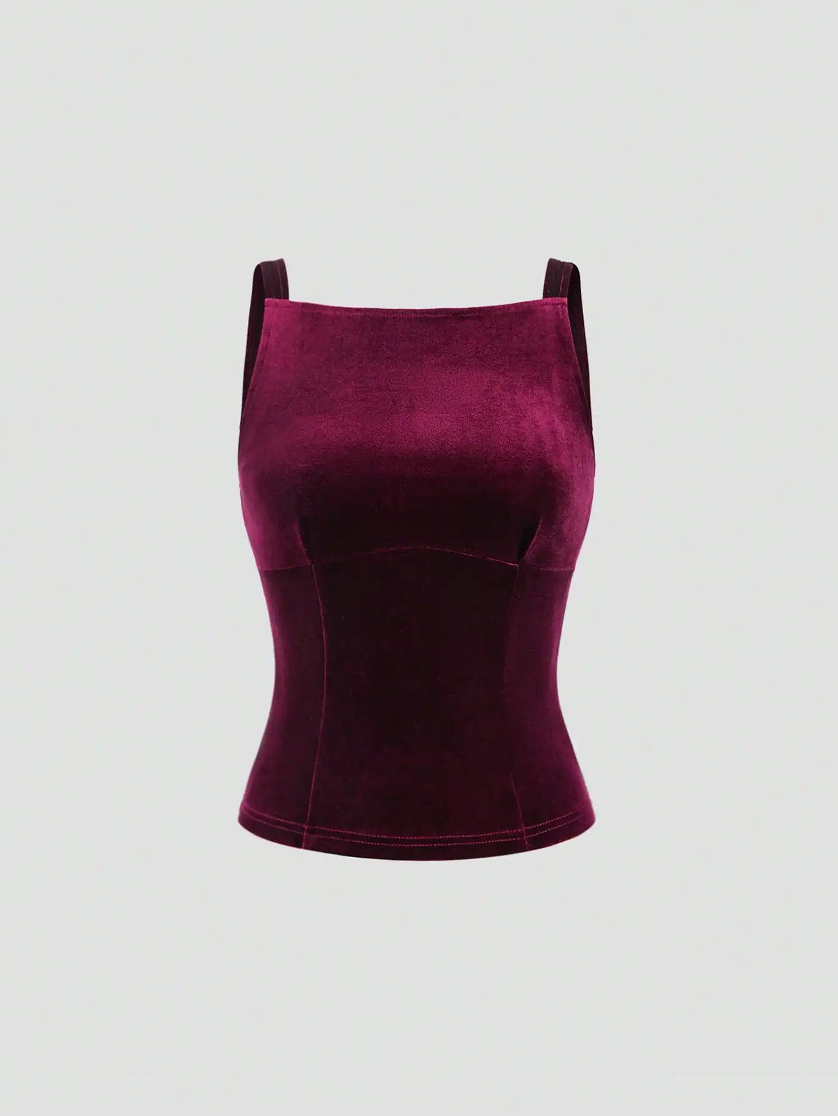 SHEIN Sweetra 1pc Women's Bowknot Back Sleeveless Purple Fashion Tank Top