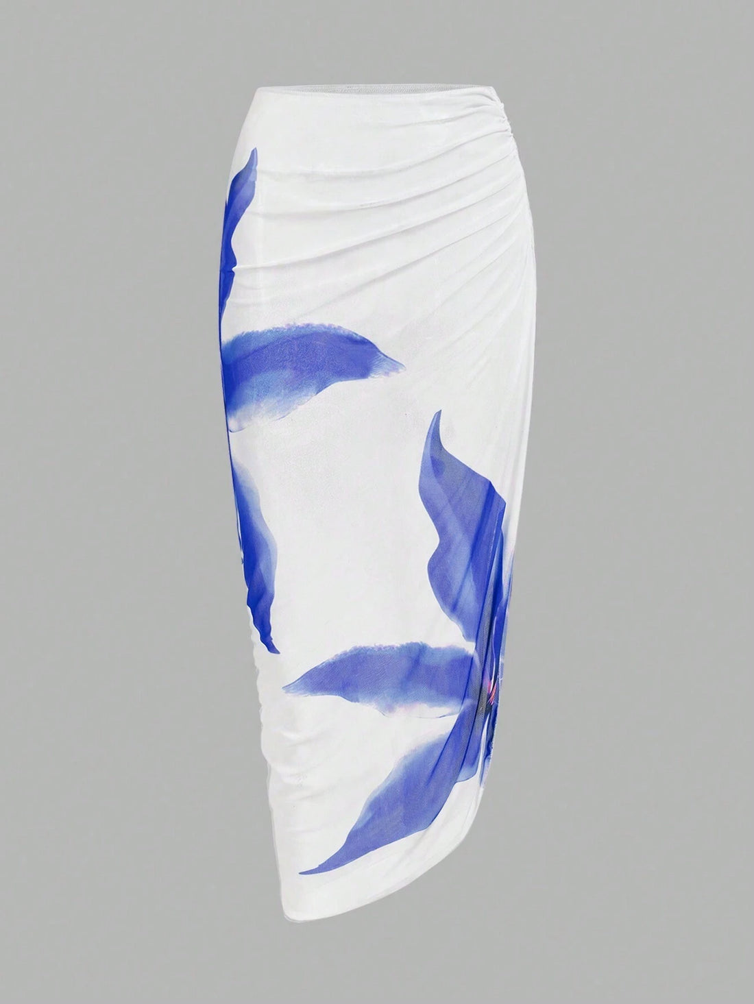 مايوه قطعة واحدة ملون بطبعة فراشات مع جيبة ماكسي – SHEIN Swim Oasis