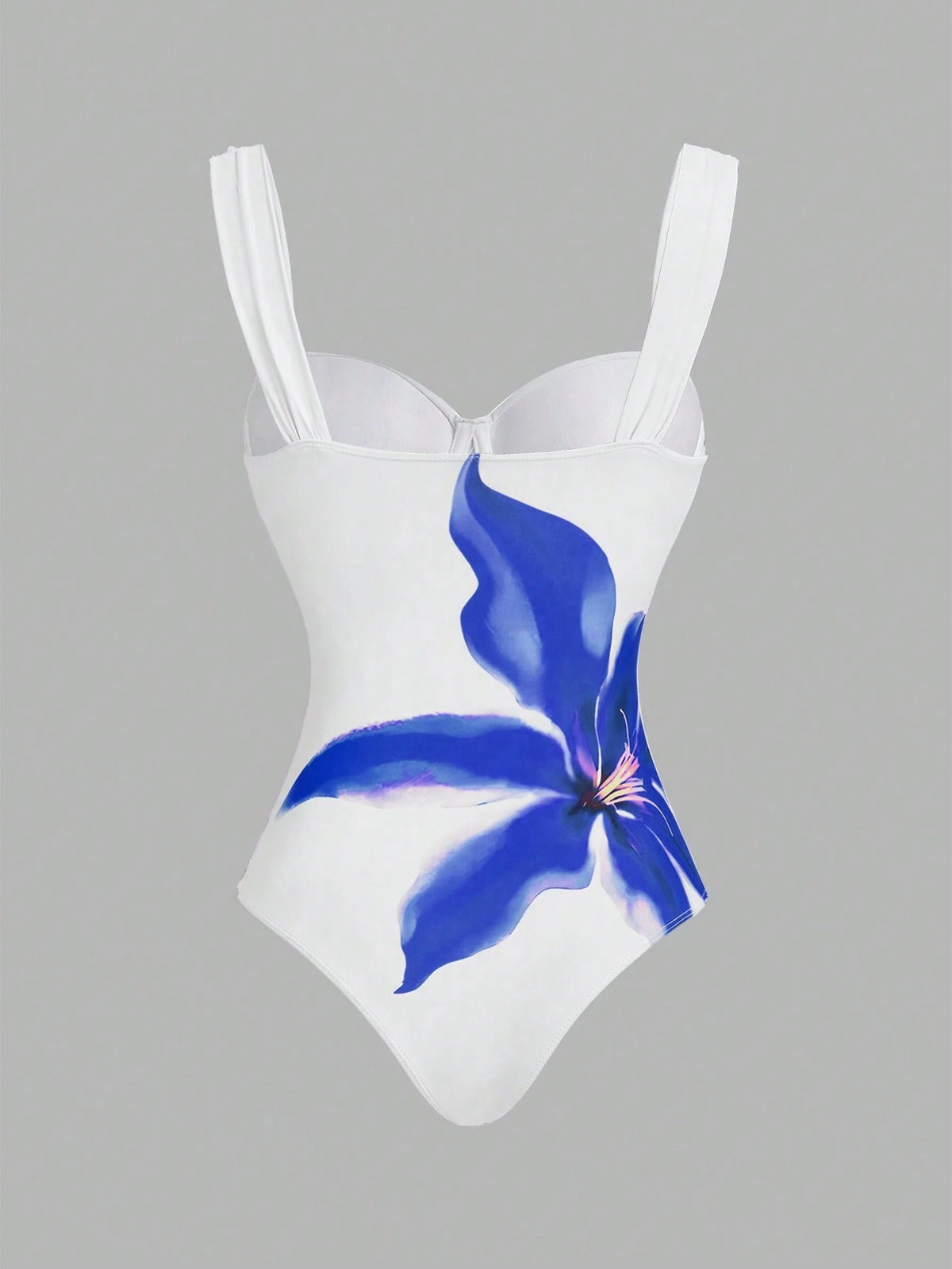 مايوه قطعة واحدة ملون بطبعة فراشات مع جيبة ماكسي – SHEIN Swim Oasis