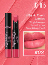 SHEIN USHAS Matte Lipstick Pencil, 8 Colors Available, Waterproof And Non-Stick, Smooth Application, Matte Finish, Long-Lasting Color, Red, Pink, Nude Tones, Suitable For All Skin Tones