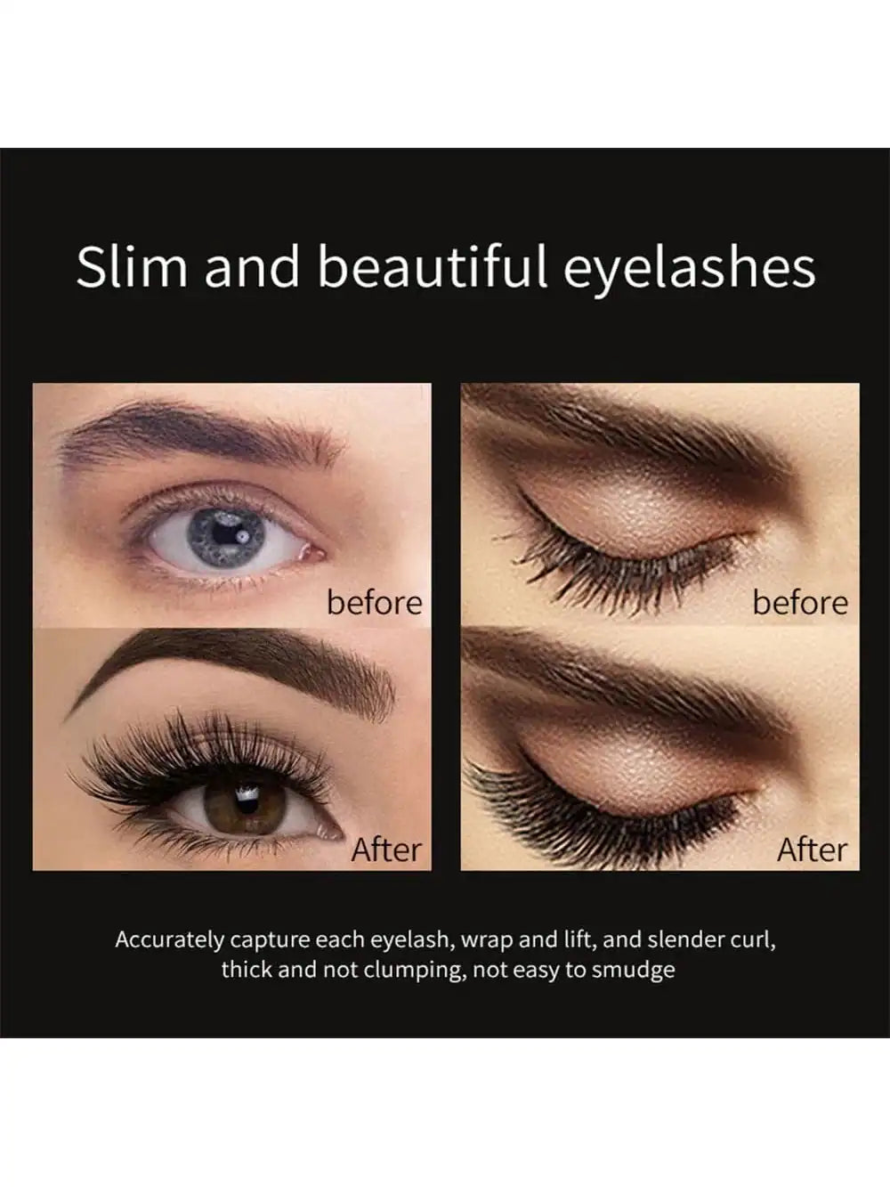 SHEIN VIBELY Black Starry Sky 4D Fiber Lengthening Mascara