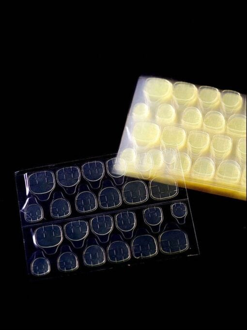 SHEIN 240Pcs Yellow Adhesive Tape Strips For Finger Nail