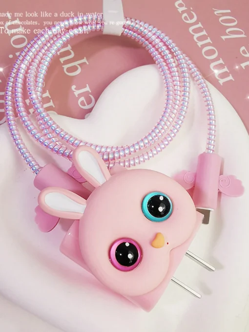 SHEIN Cartoon Rabbit 1.5m Cable Protector Set