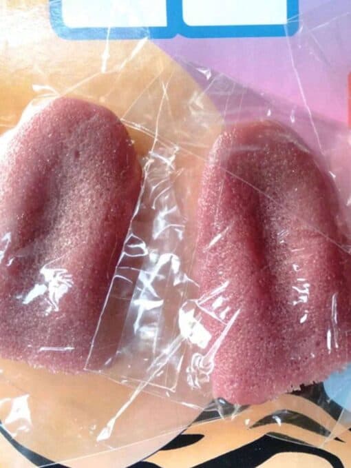SHEIN 1pc Fake Tongue Magic Props Steel Needle Piercing Tongue Party Prank Toy Horror Prank Halloween Props