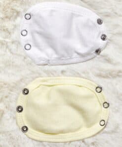 SHEIN 2pcs Single-Layered (Thin) Fabric(white + yellow )
