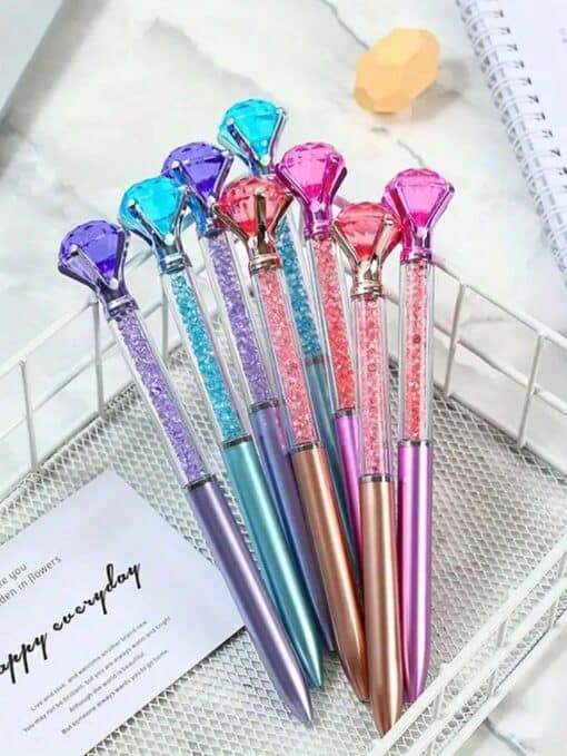 SHEIN 1pc Colorful Crystal Oil Pen