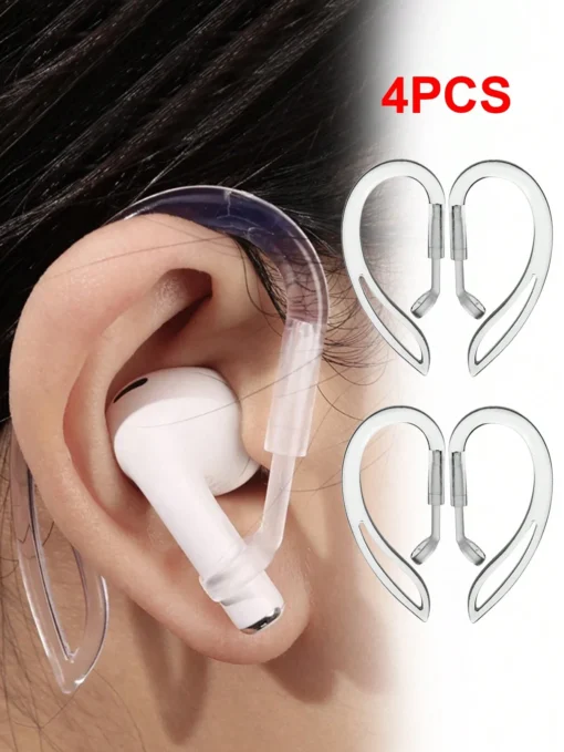 SHEIN 4pcs Airpods Ear Hooks Wireless Earphones