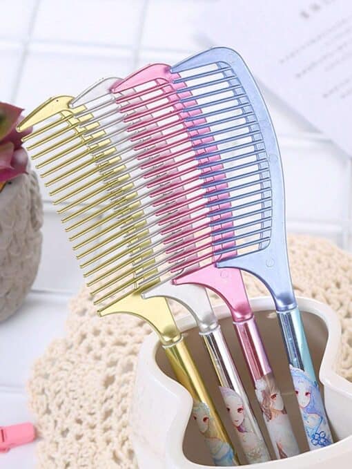 SHEIN 1pc Cartoon Figure Graphic Comb Design Gel Pen