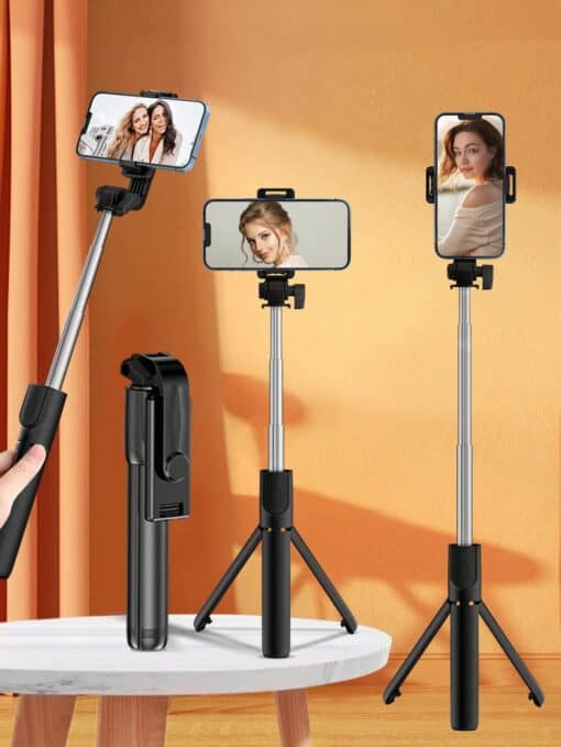 SHEIN Bluetooth Selfie Stick Tripod With Remote Control