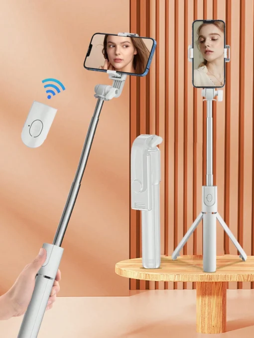 SHEIN Bluetooth Selfie Stick Tripod With Remote Control
