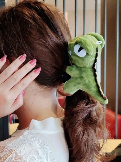 SHEIN Cartoon Dinosaur Decor Hair Tie Cute