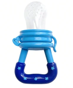Alternative view of SHEIN 4pcs Fruit Supplement Bite Bags Made Of Silicone(Royal Blue)