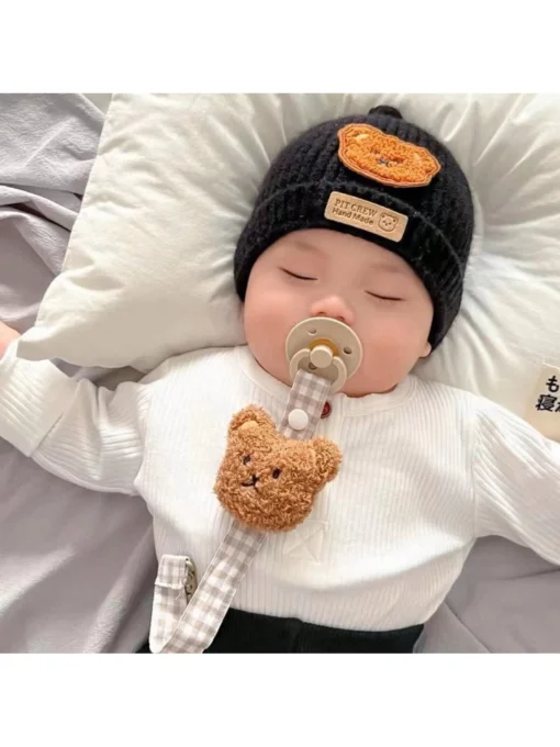 SHEIN 1pc Cloth Bear Pacifier Chain Teething Toy |سلسلة لعبة قطعة واحده