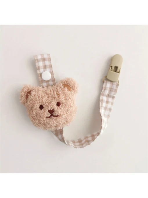 SHEIN 1pc Cloth-Made Teddy Bear Pacifier Chain Teething Toy