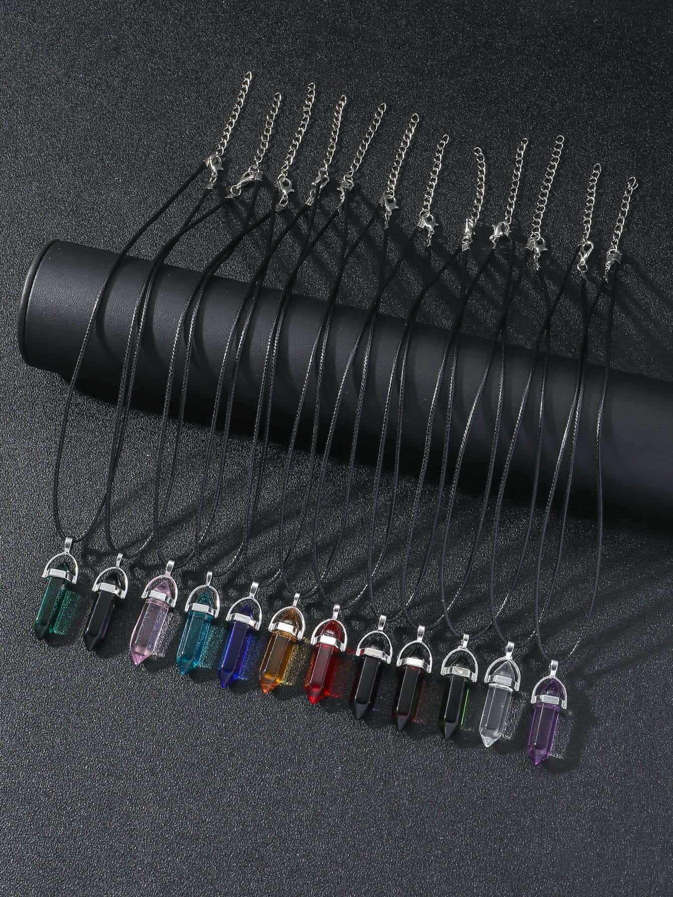 ⁦SHEIN 1pc set Fashionable Geometric Pendant Necklace⁩ - الصورة ⁦2⁩