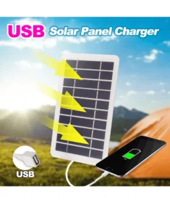 SHEIN 1pc 5V2W Solar Powered USB Charger