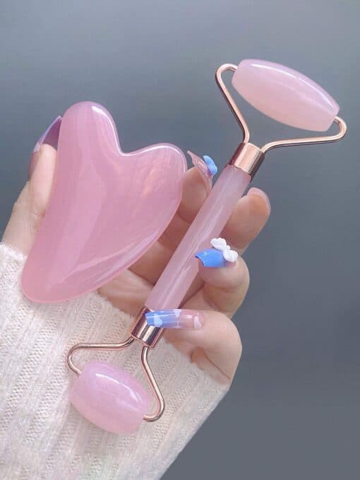 SHEIN 1pc Facial Beauty Massage Tool Set (pink)
